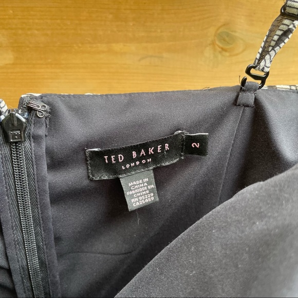 Ted Baker Silk Print Emidius Zebra Dress - Picture 10 of 11